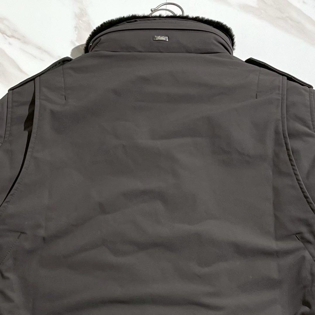 新品未使用タグ付き 24AW ヘルノ M-65型ブルゾン 中綿入り内側エコファー