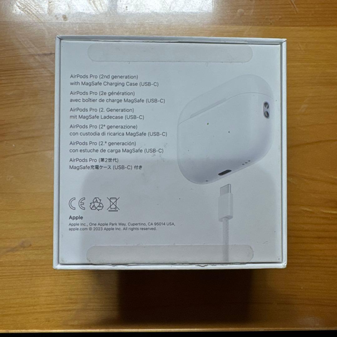 AirPods pro 2 箱あり　イヤーピースあり　コードなし