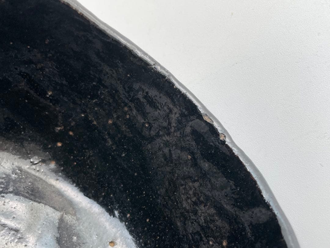 陶芸家　九代　樂吉左衛門　楽了入　黒楽茶碗　黒茶碗　合わせ箱