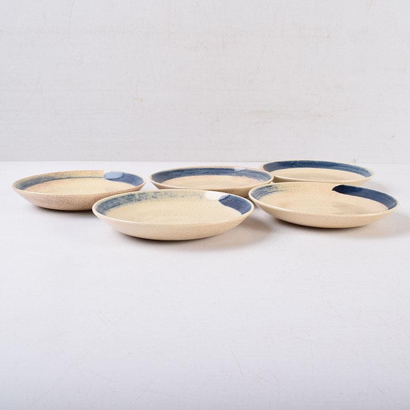 和食器　永楽善五郎作　仁清写梅皿　銘々皿　五客　共箱　V　R8935