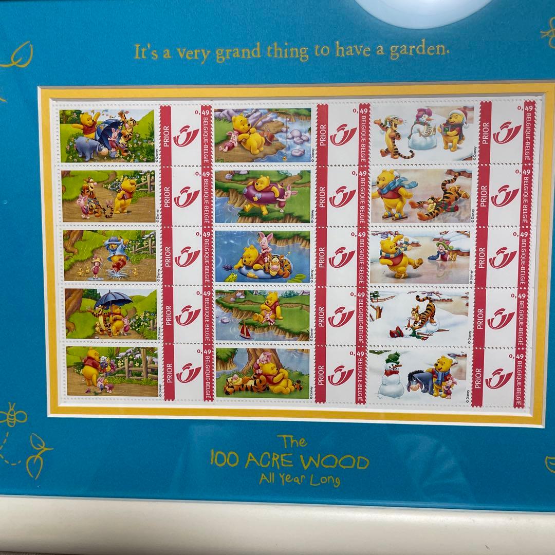 Disneyくまのプーさん　【200枚限定ベルギー切手フレーム】