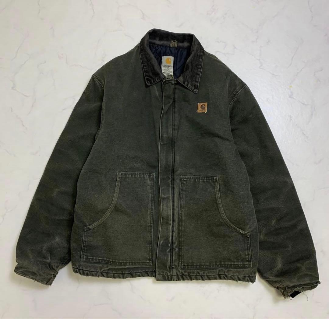 カーハート トラディショナルジャケット フェードハチノス MOSカラー　USA製