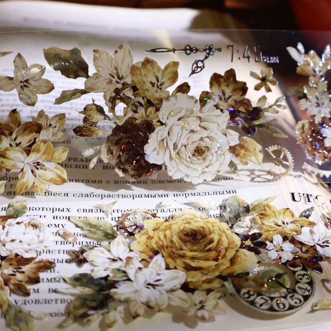 ⭐️SALE⭐️ 壹洱原创《琥珀流光》海外マスキングテープ　マステ 【2367】