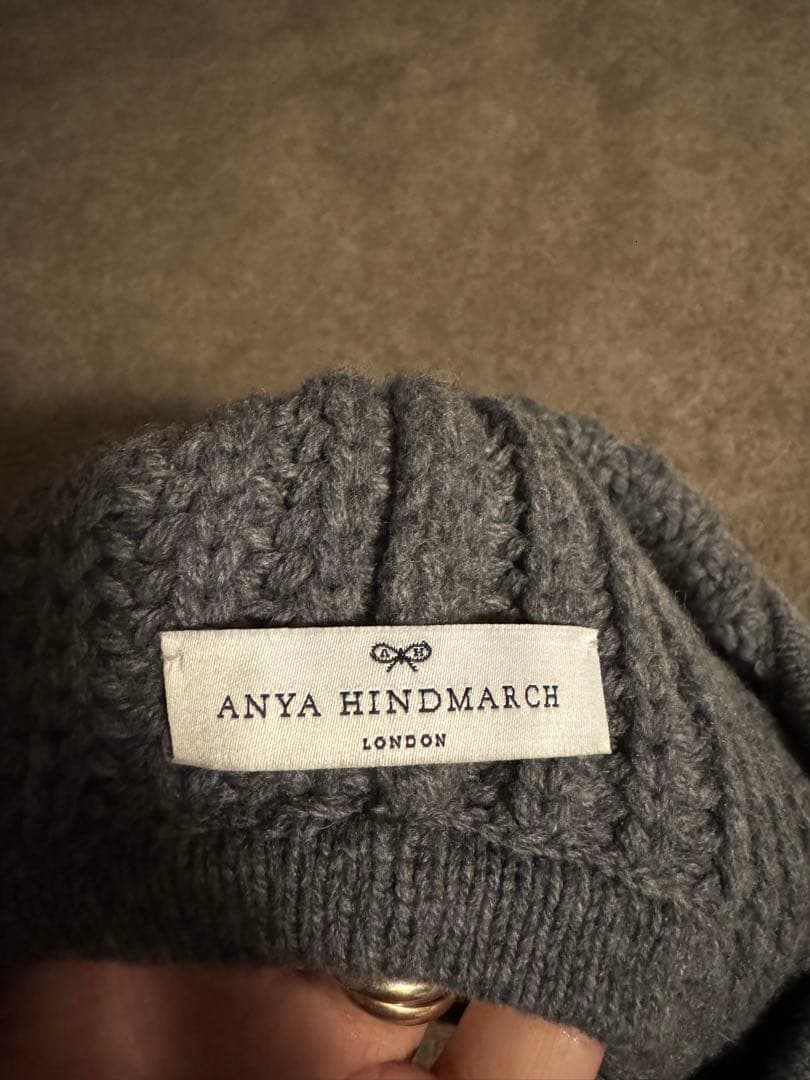 アニヤハインドマーチ アイズ ニットキャップ ニット帽