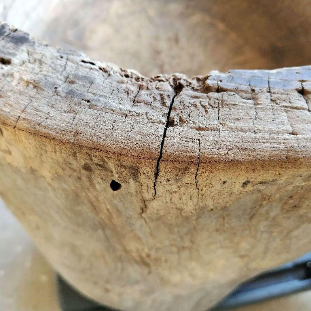 昭和レトロ　けやき臼　餅つきうす　アンティーク古道具　ジャンク品