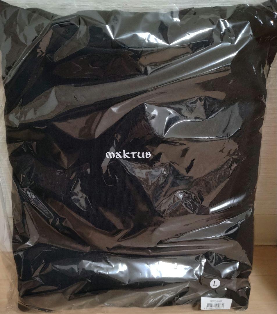 jjj maktub パーカー　フーディ ブラック Lサイズ　新品未使用