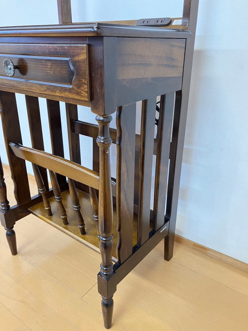 カリモク　コルクボード　フリーボート　コンセント付　電話/FAX台　玄関ラック