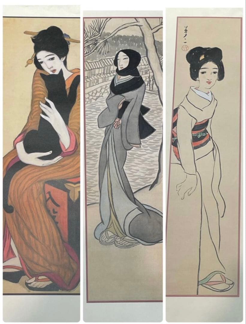 大正の浮世絵師 竹久夢二 作品集 「夢二の世界」 豪華額装本　全22枚セット