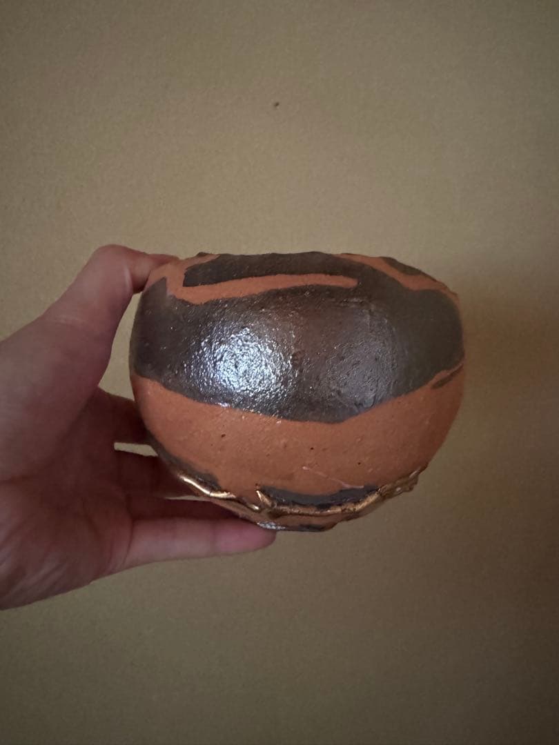 市川透　茶碗　現代アート　備前