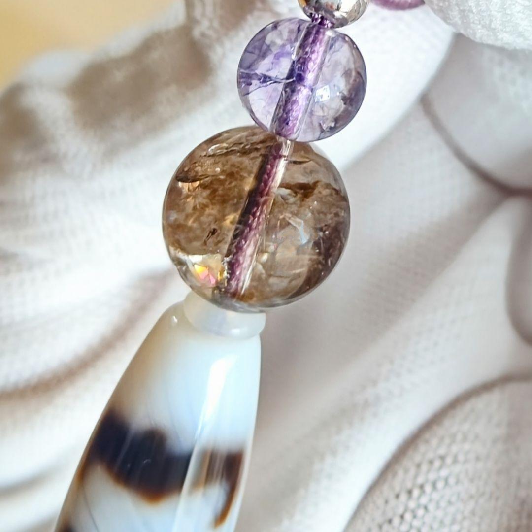 tabe1224様お纏め ネックレス 五福臨門天珠 白天珠 三連眼天珠ブレス