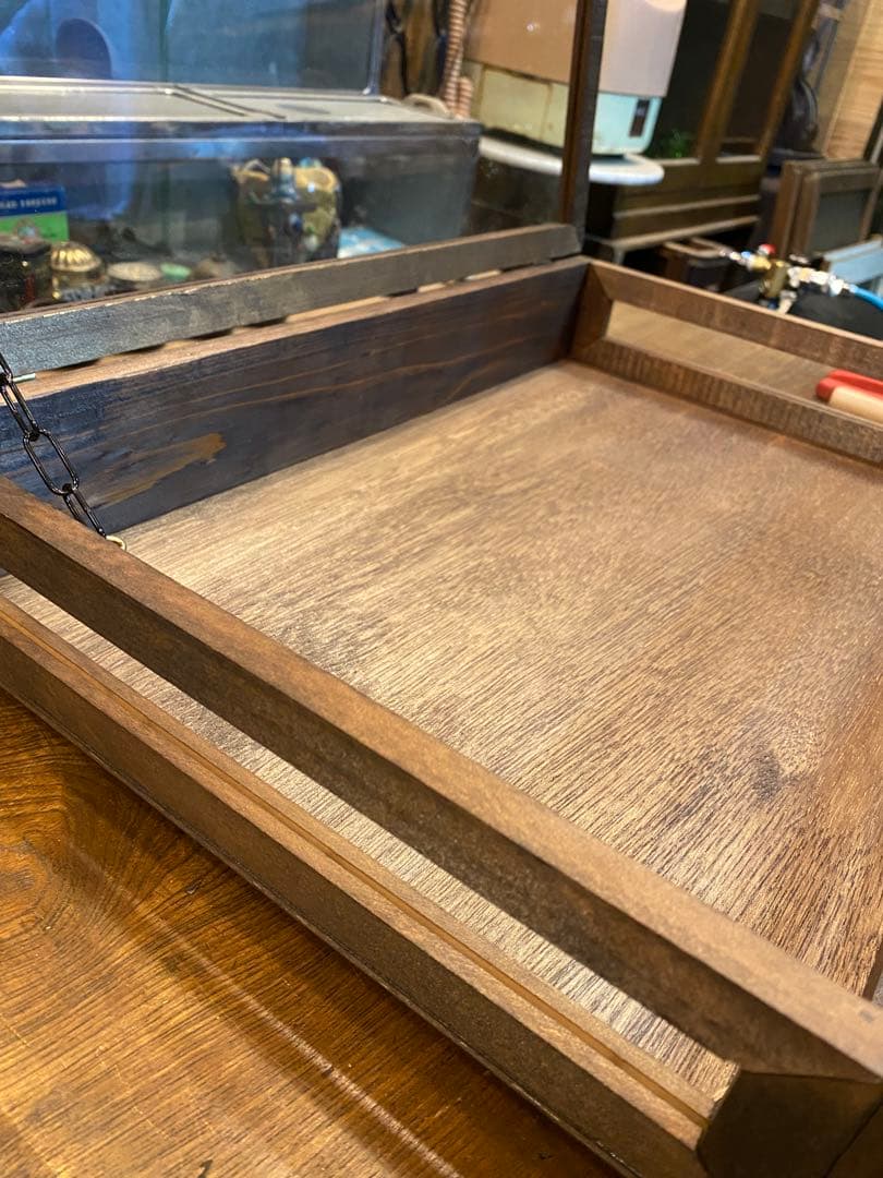 七色海月様　カスタムオーダー　木製ガラスケース