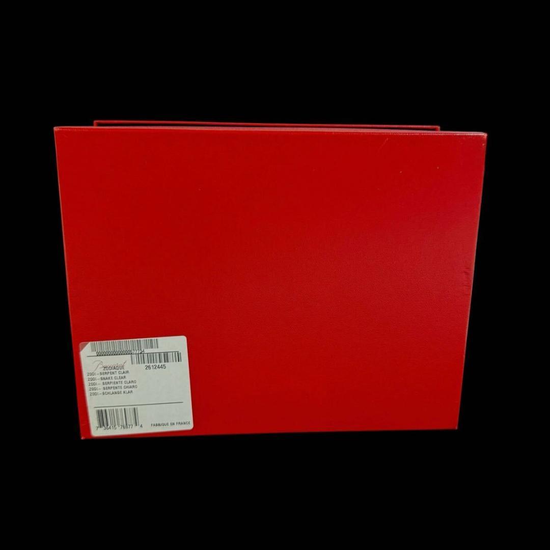 【未使用】Baccarat ラ 干支 巳 蛇 クリスタルフィギュリン 元箱 付き