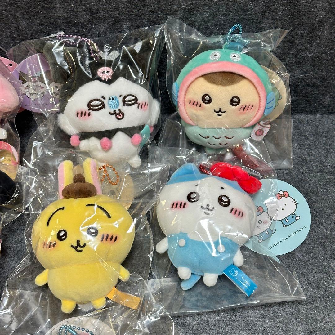 ちいかわ×サンリオキャラクターズぷちミニマスコットフードマスコット 全7種セット