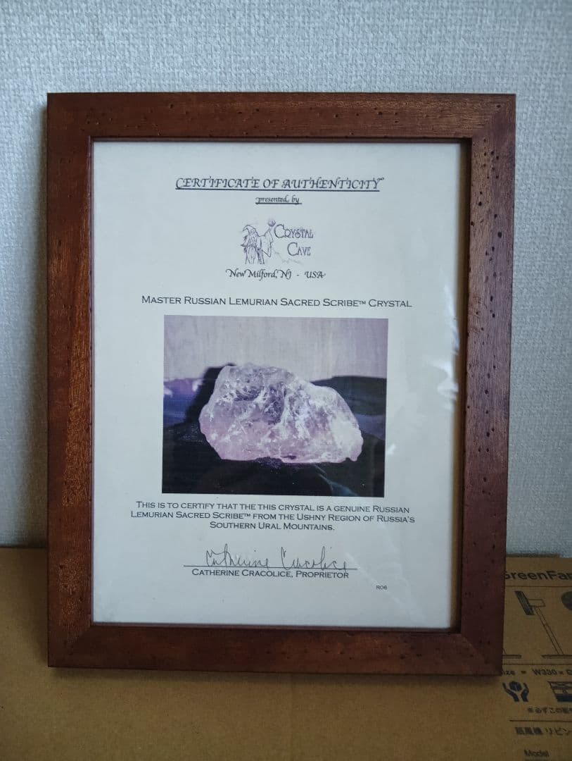 超貴重ロシアンレムリアン証明書付