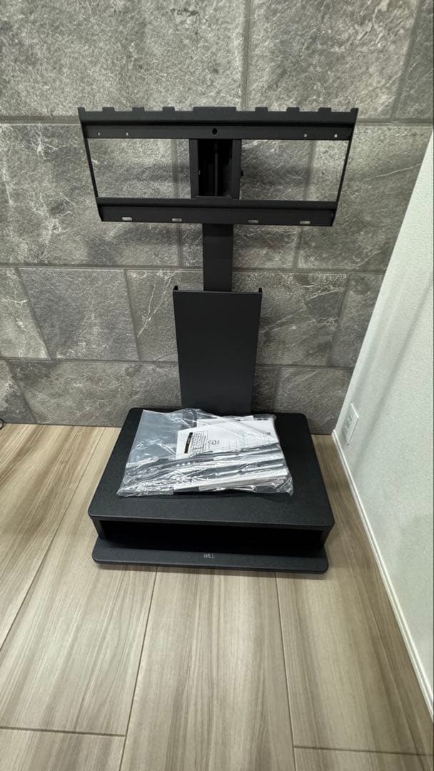 テレビスタンド WALL B1 ボックス収納タイプ　サテンブラック