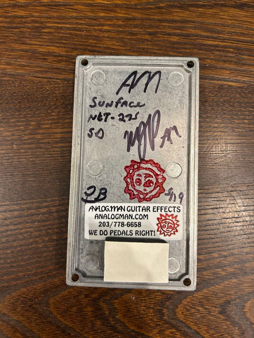 ギター Analogman Sun Face NKT 275 Red Dot Fuzz