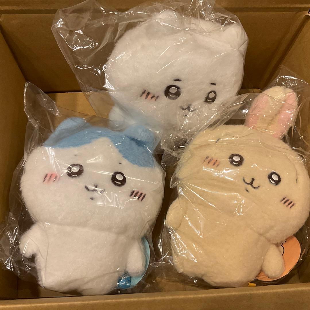 ちいかわ　ほわほわぬいぐるみS 立ちポーズ　3点セット　ハチワレ　うさぎ　未開封
