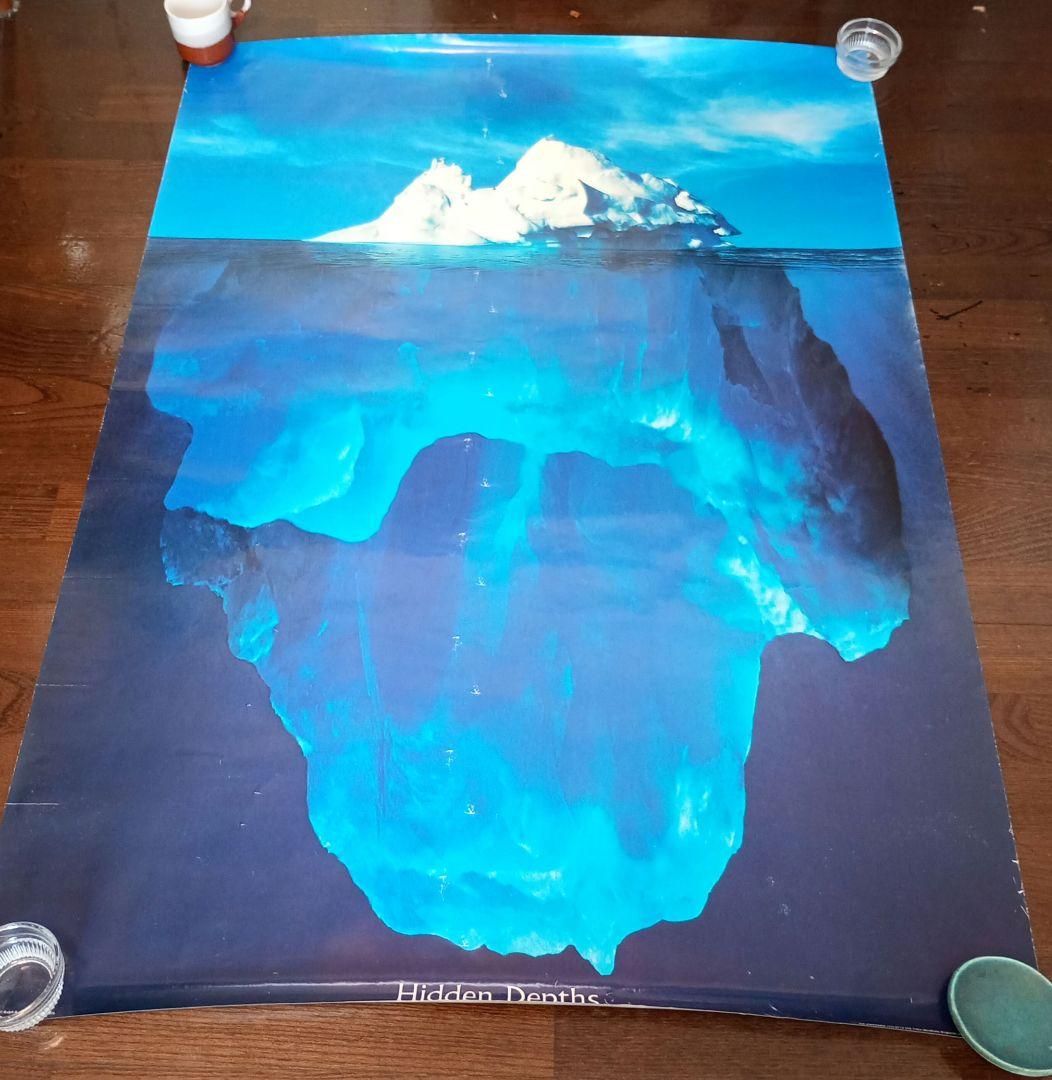 ralph a clevengers　氷山のポスターart美術グリーンランド自然