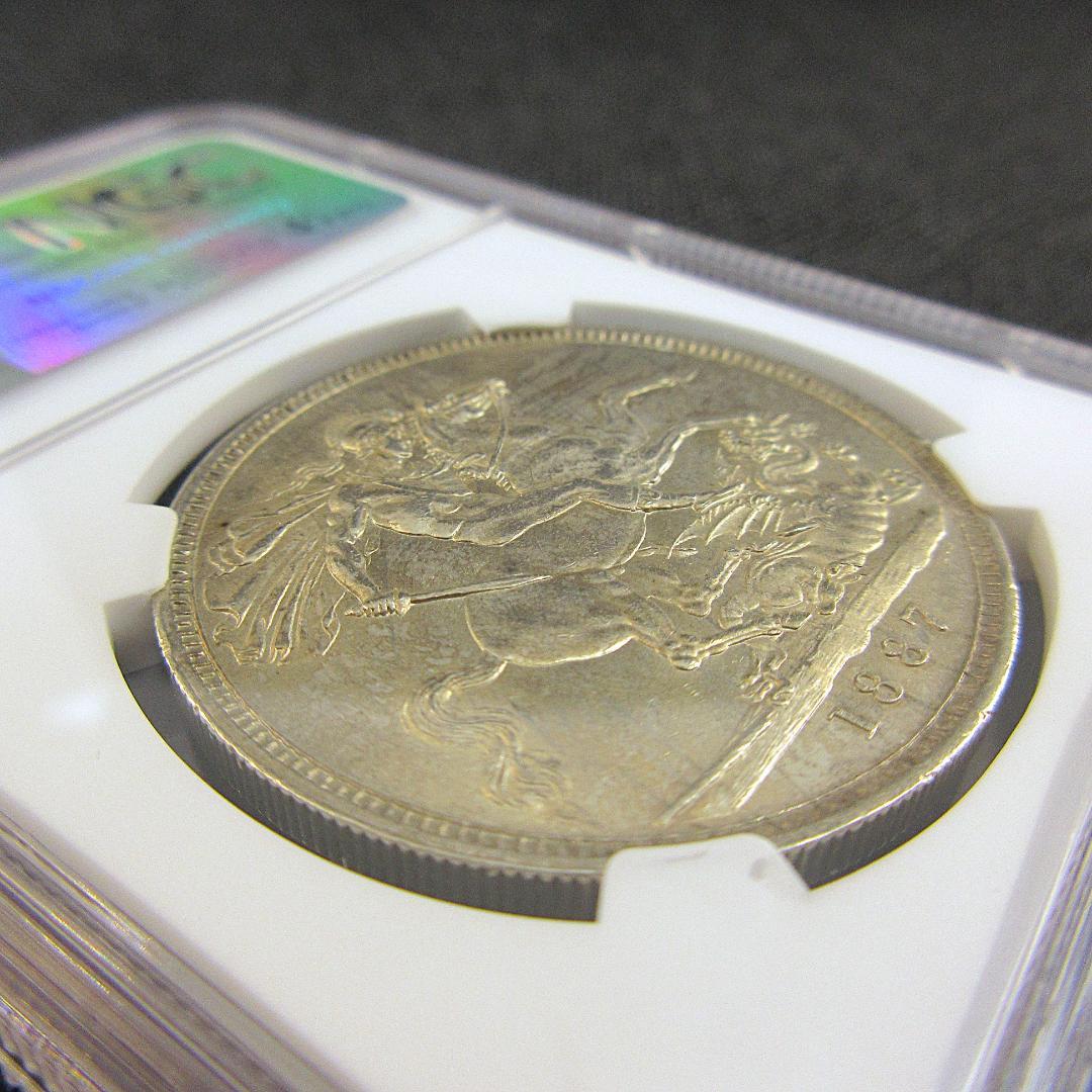 1887 イギリス クラウン 銀貨 ゴールデンジュビリー NGC 