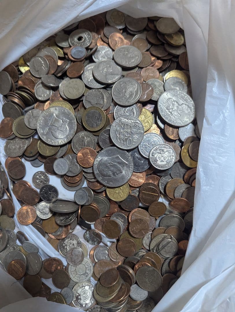 【約4.4kg】外国 外貨 大量 まとめ売り