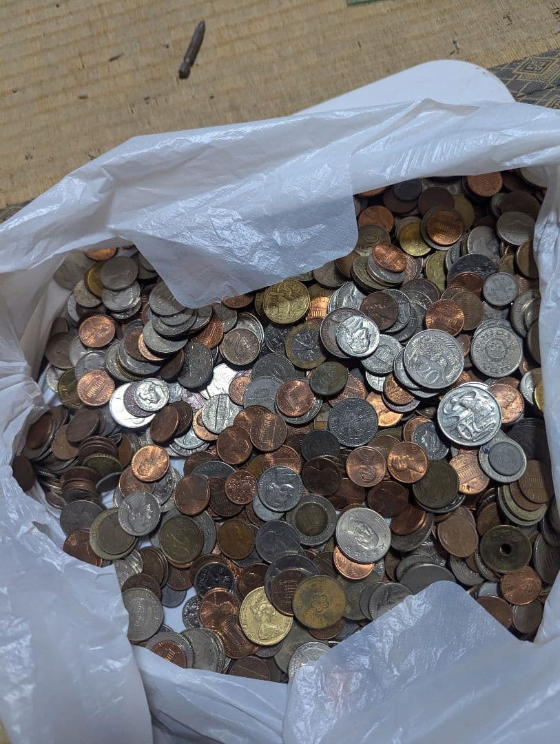 【約4.4kg】外国 外貨 大量 まとめ売り