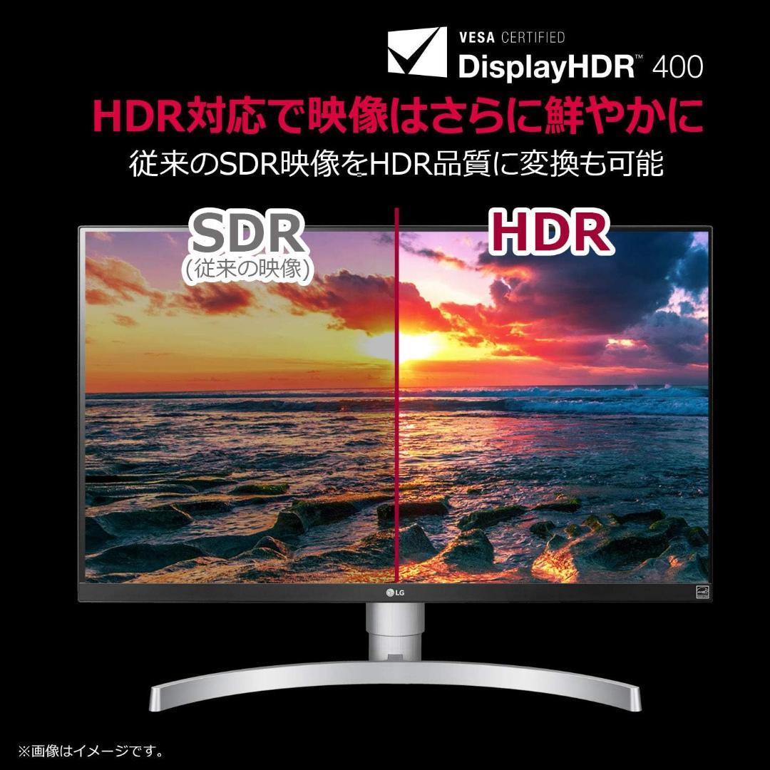 LG モニター ディスプレイ 27UL650-W 27インチ/4K