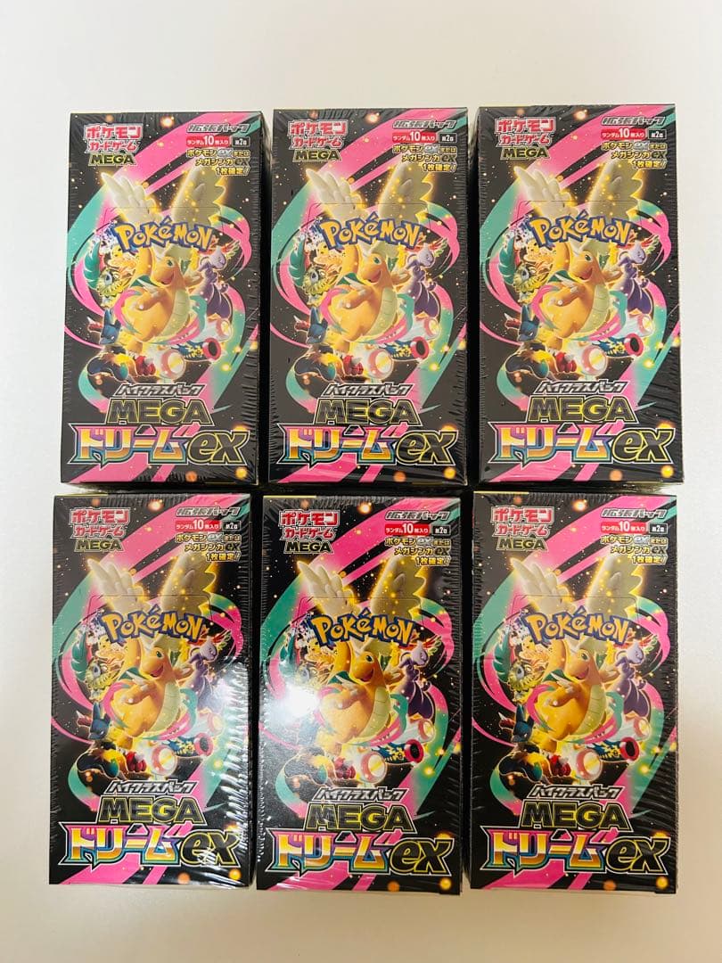 シュリンク付き BOX MEGAドリームex 6BOX ポケモンカード