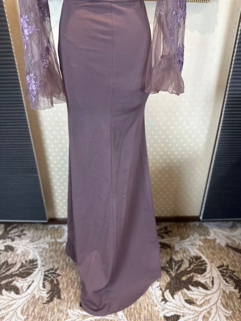 長袖ストレッチタイトロングドレスステージ誕生日二次会パティーキャバ嬢ナイトクラブ