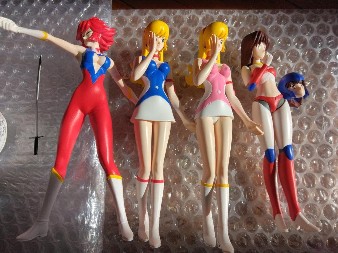 ハセガワ プラモデル キューティーハニー レイナ　4体セット　完成品