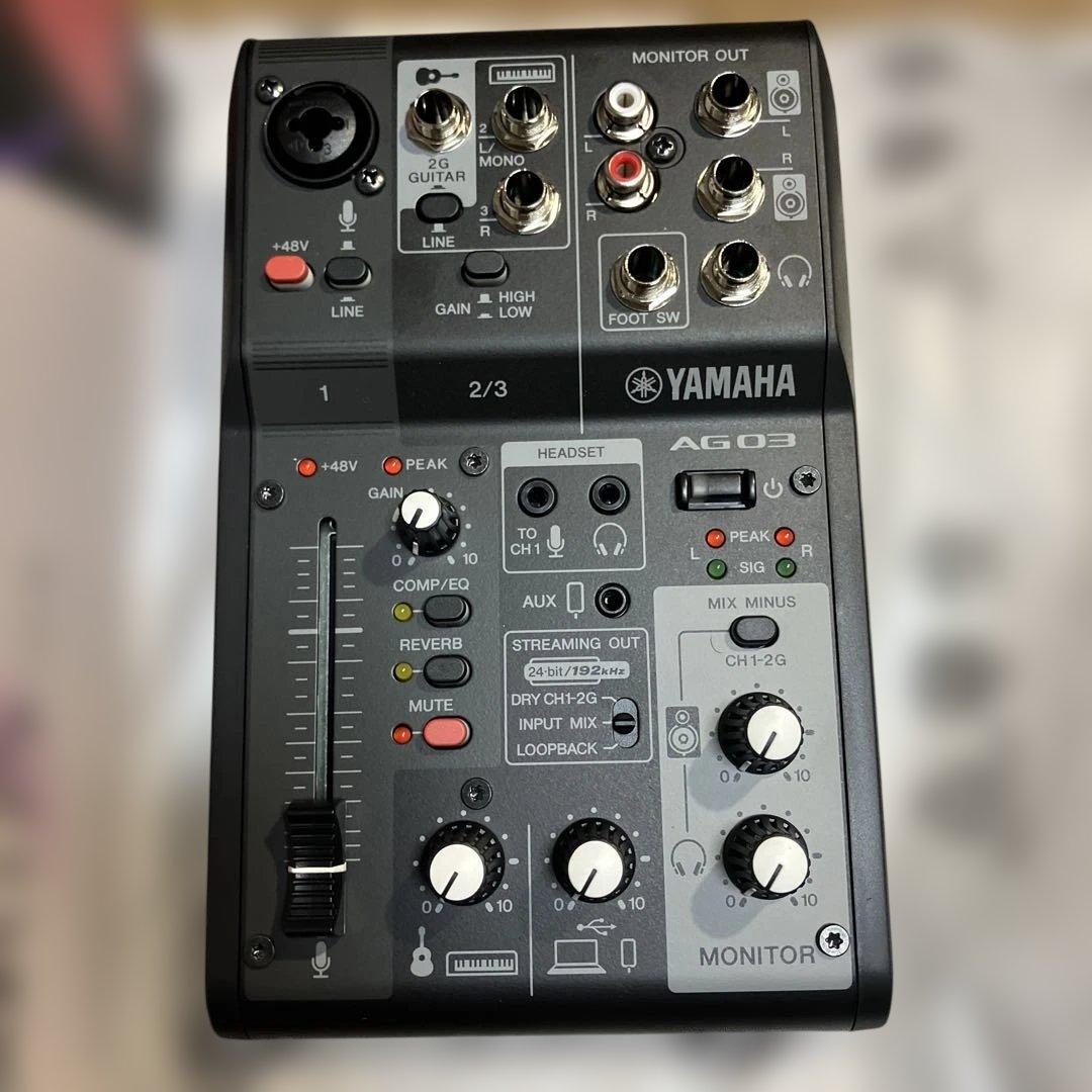 美品◉ YAMAHA ライブストリーミングミキサー ブラック AG03MK2 B