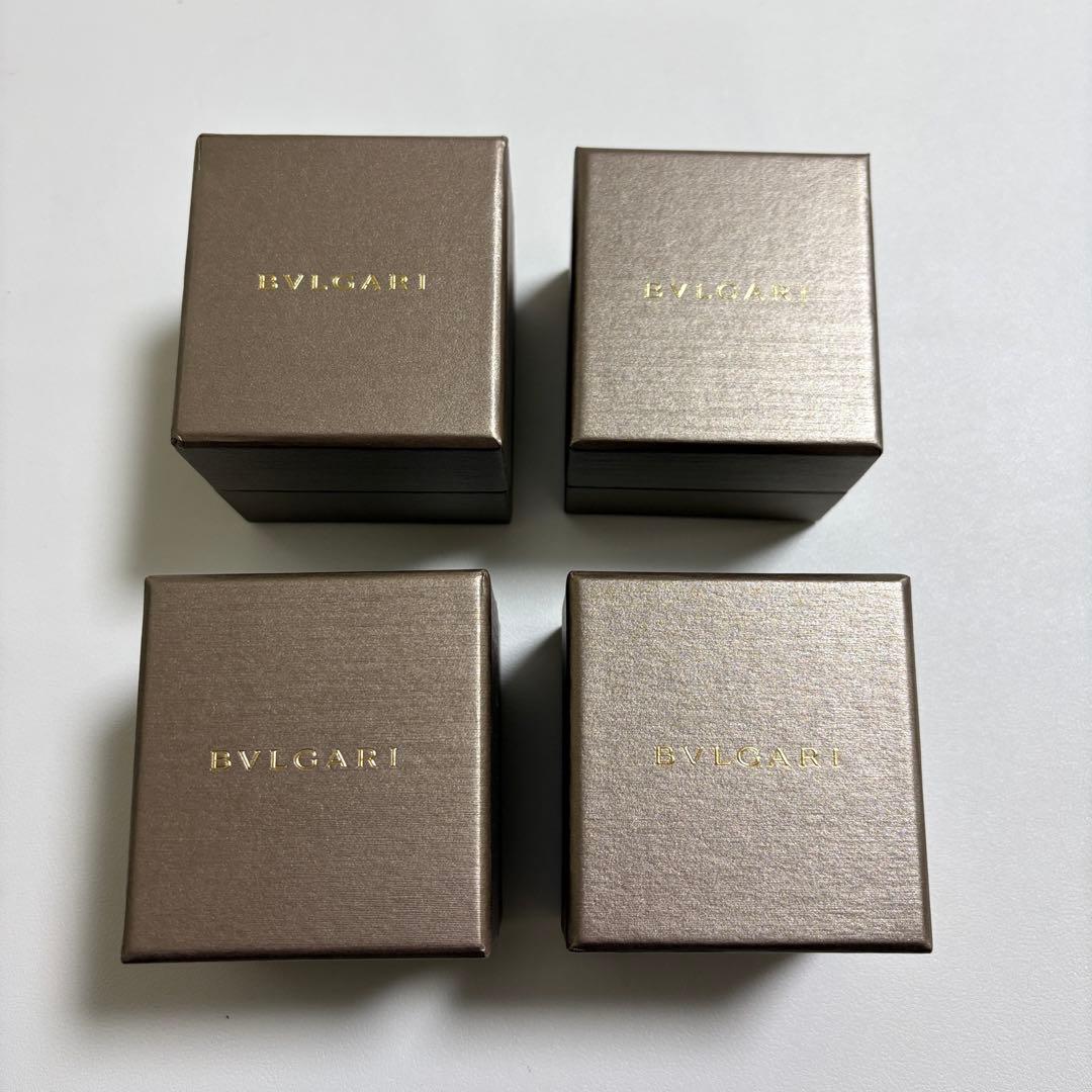ブルガリ　リングケース　空箱　4個セット　現行品　リボン付き