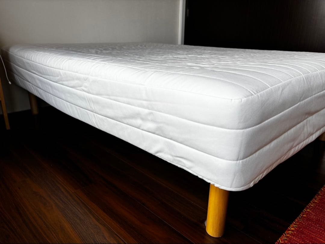 【無印】脚付マットレス・ポケットコイル・ダブル(脚26cm)【送料無料】