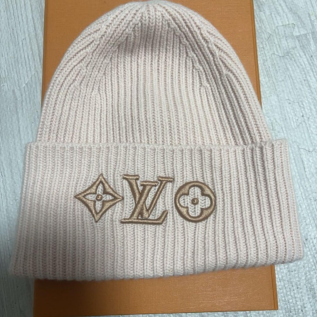 ビーニー・LV ヘッドライン Louis Vuitton ピンク