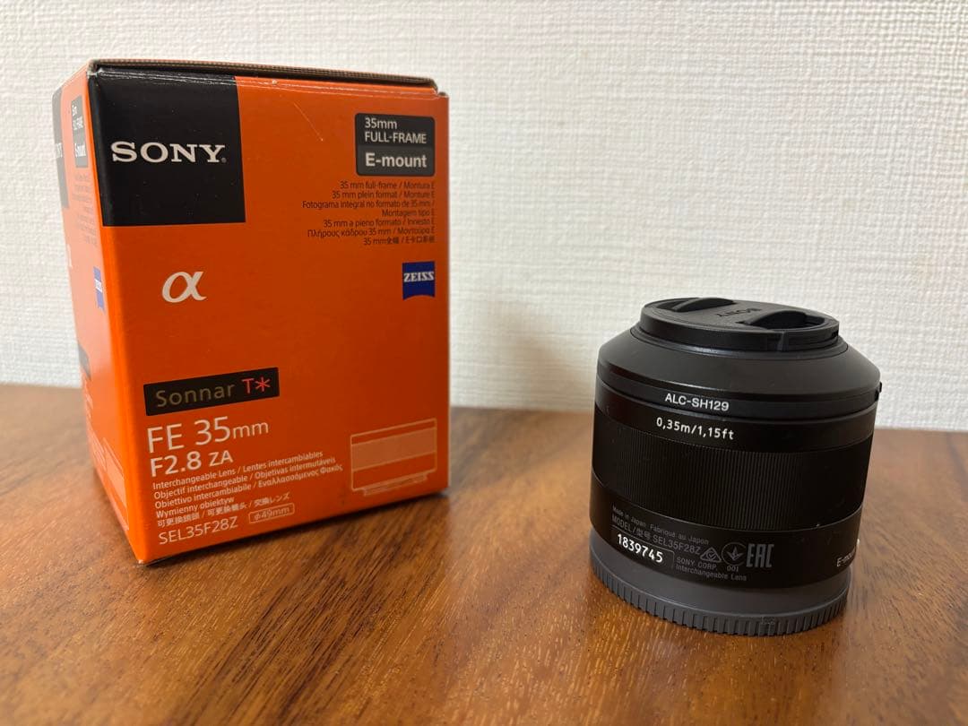 レンズ(単焦点) Sony zeiss fe35mm F2.8 ZA