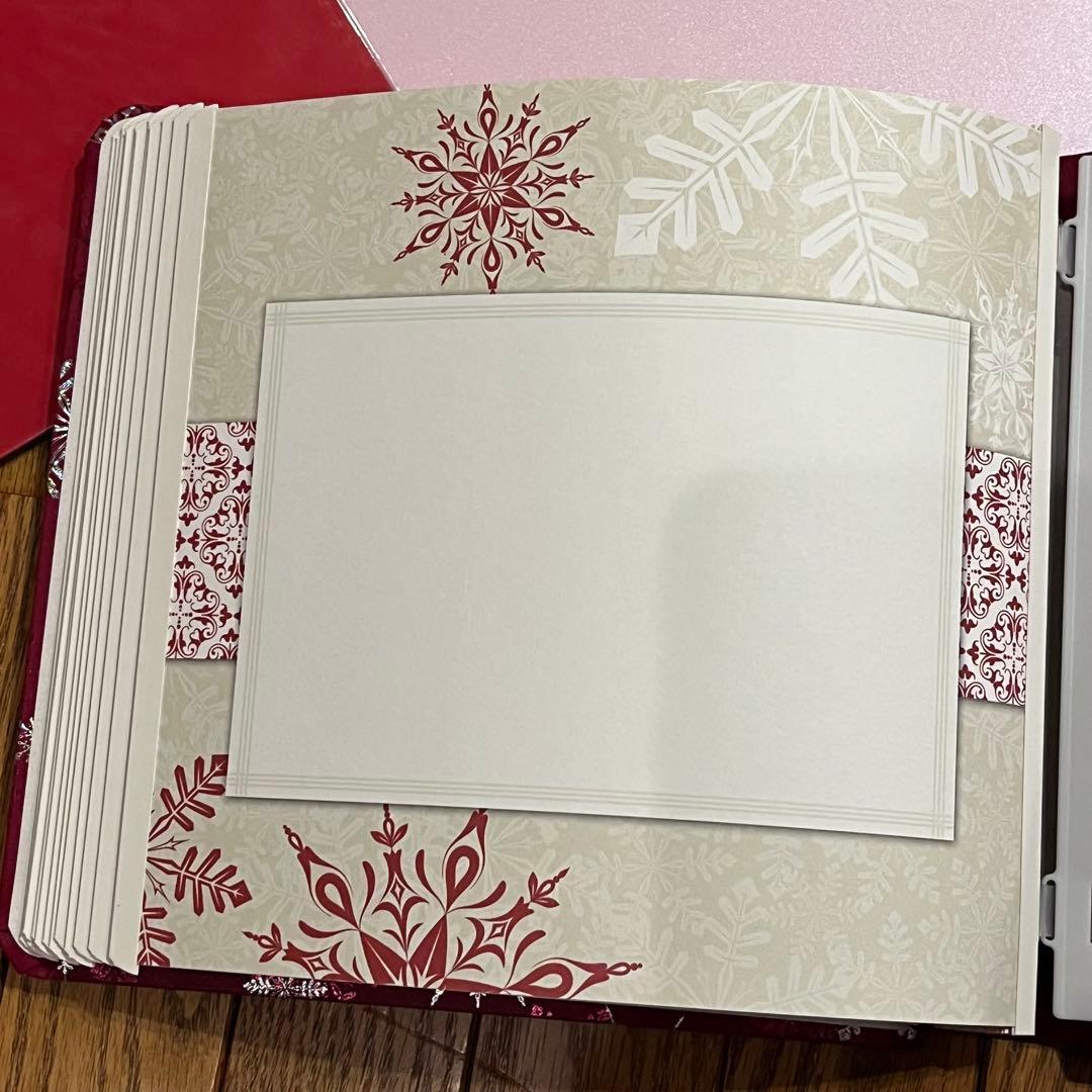 最高可愛いクリスマス調シルバー箔入り8インチアルバム　クリエイティブメモリーズ