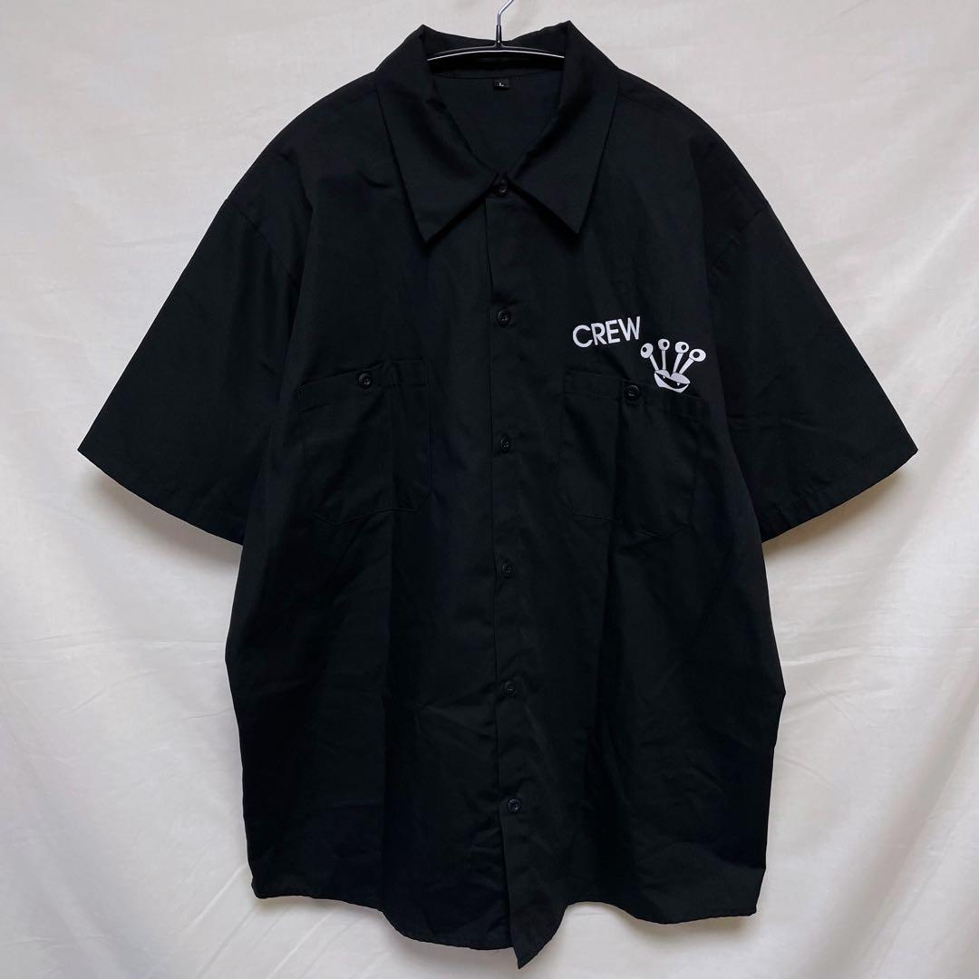 【激レア】B'z 稲葉浩志 半袖シャツ ビーズ CREWプリント 黒ブラック L