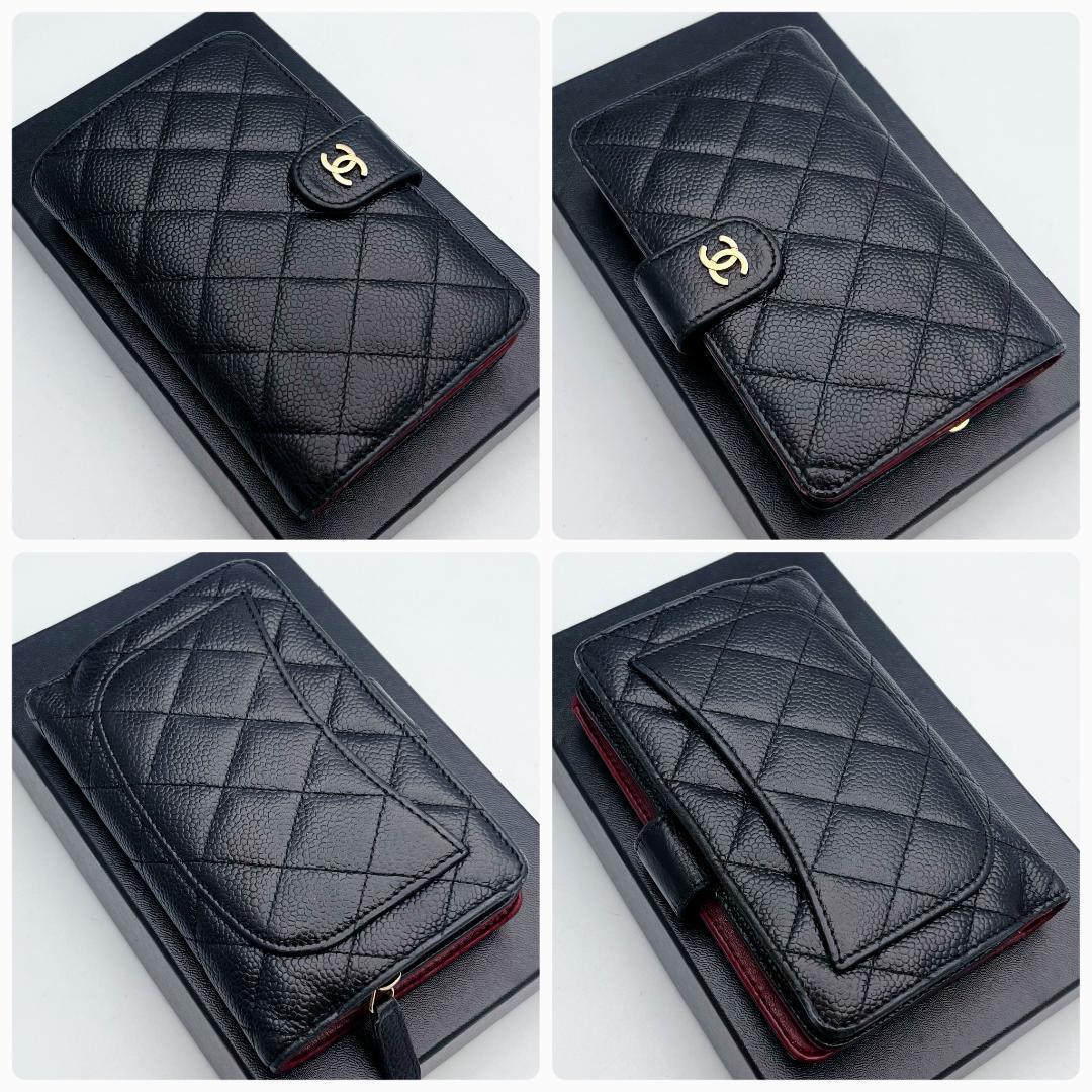 即決フォロー割！シャネル マトラッセ キャビア 財布 正規品保証2923