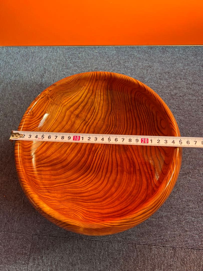 1094 屋久杉 菓子器鉢　フルーツ鉢 高台付き　未使用