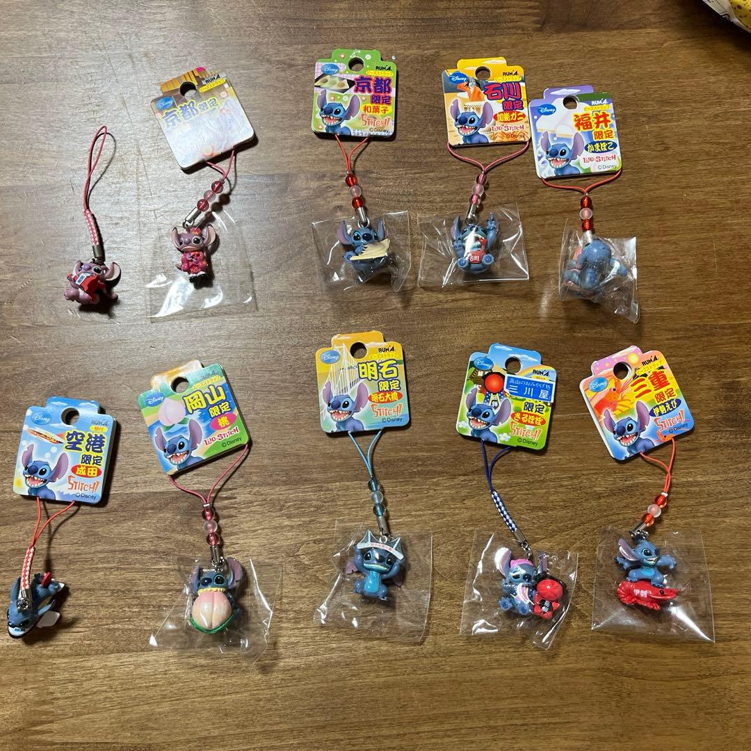 スティッチ、エンジェル ストラップ 10個セット