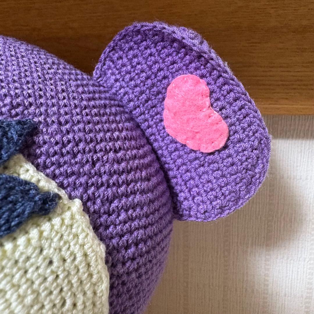 エンジェルブルー ナカムラくん 編みぐるみ パープル