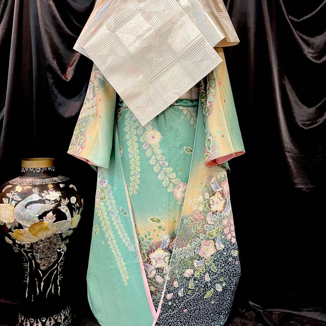 振袖フルセット ■辻が花振袖■花絞り■成人式振り袖■振袖一式