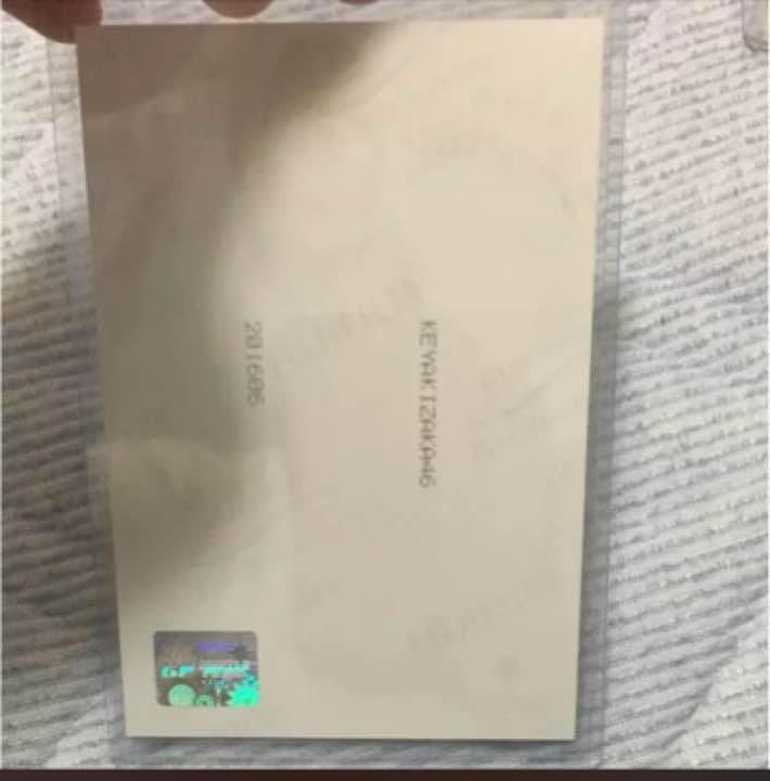 欅坂46 渡邉理佐 欅宣言 JUNE 直筆 B 生写真