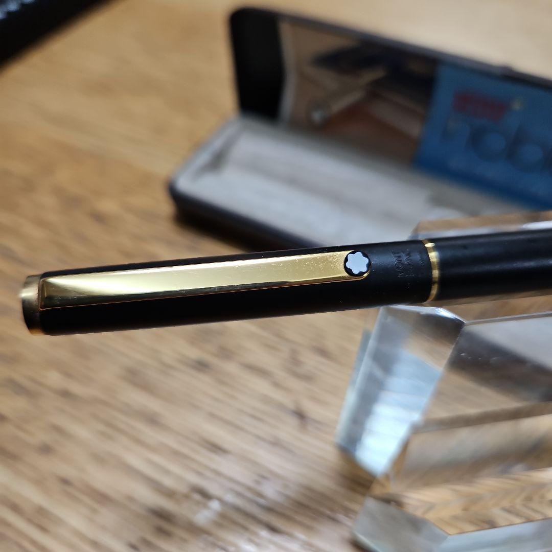 【希少 美品】モンブラン ノブレス スリムライン マット黒のヴィンテージ14金