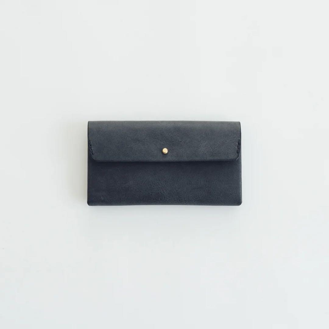 新品未使用 SAFUJI ミニ長財布（ホック） グレイブラック