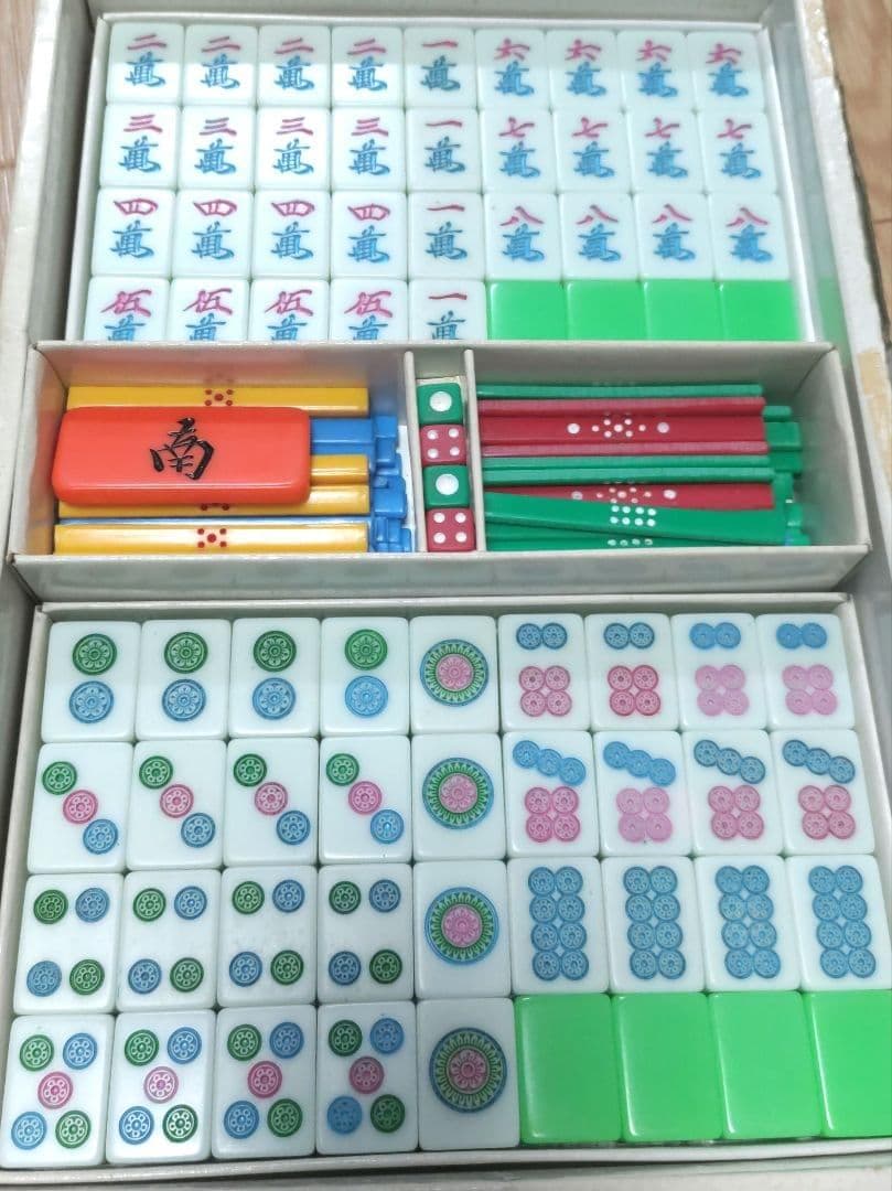 ★希少★ ミズノ丸一 麻雀牌「パル（ライムグリーン牌）」