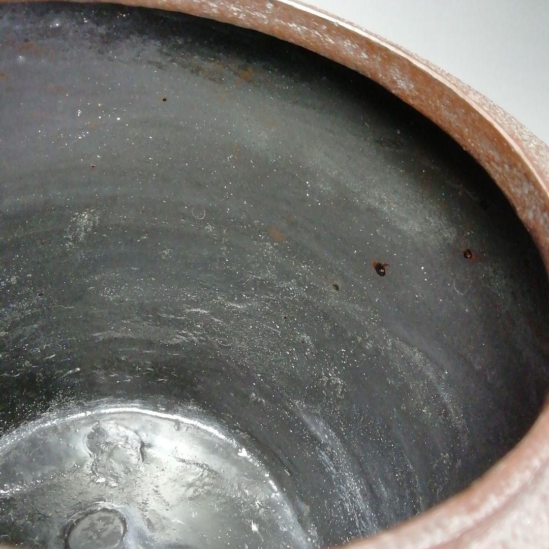 Ｓ４８４　茶釜　『色紙文　筒釜』『釜師　佐藤清光作』『鉄釜』　共箱　茶道具