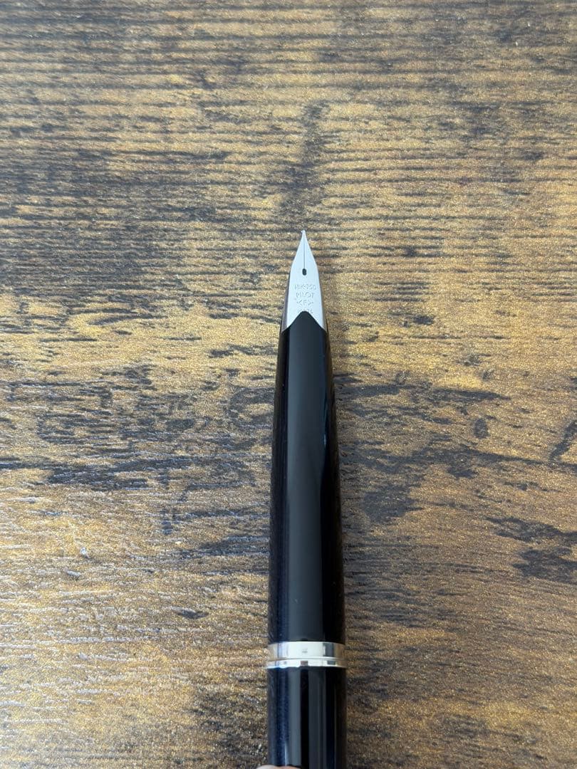 新品未使用　1976年製　蝕刻　エリート　18金　万年筆　パイロット　細字