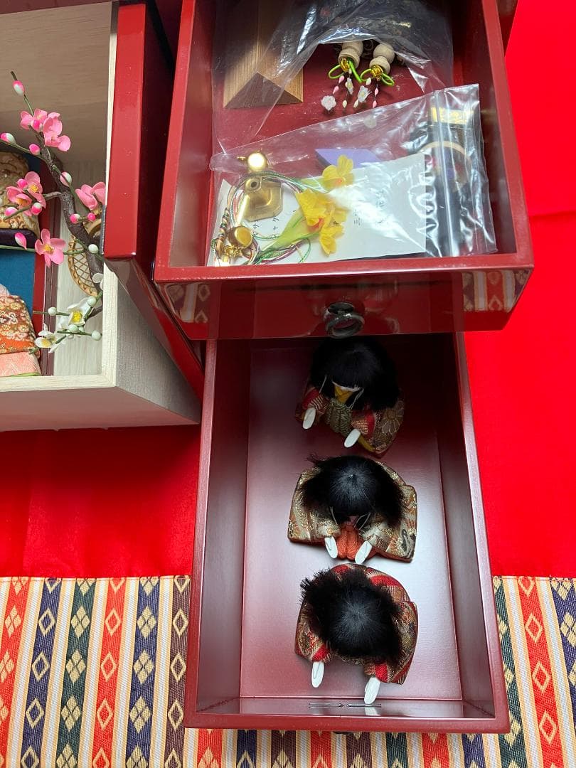 コンパクトに収納　ひな人形：やよい小箱：柿沼東光作