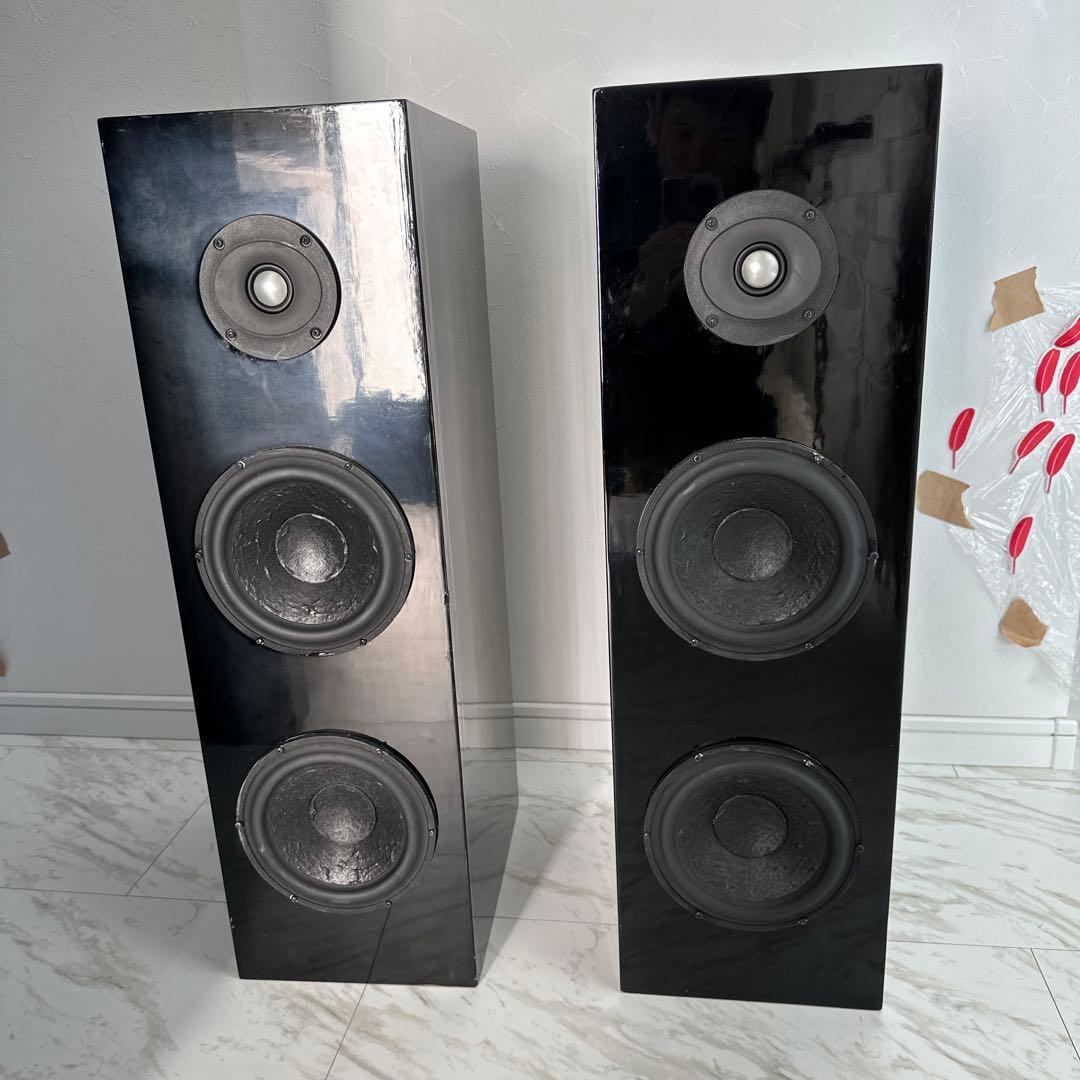 フロア型スピーカー 2台セット ブラック 自作