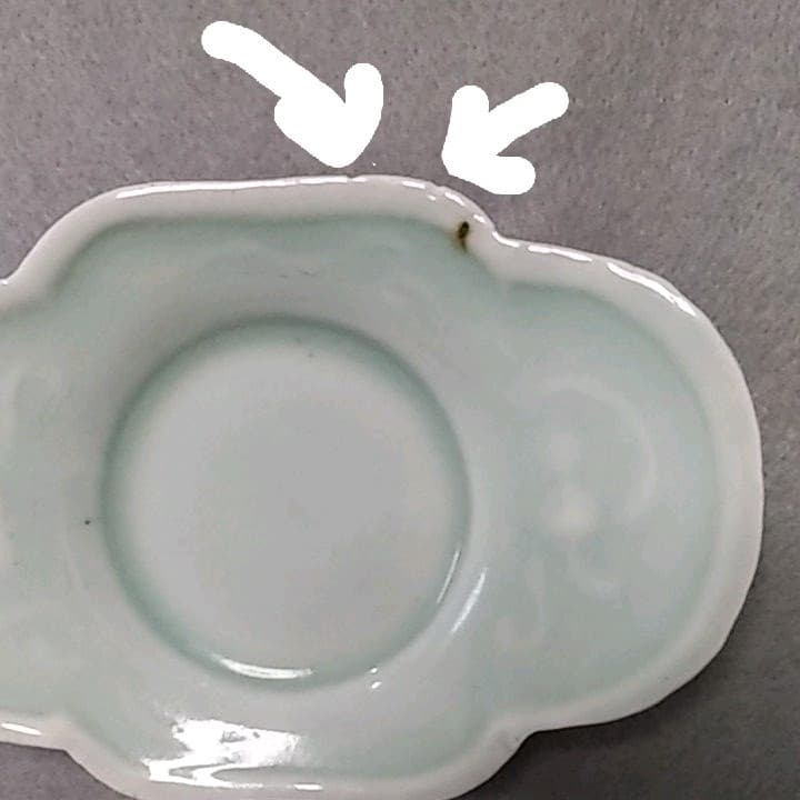 古伊万里青磁茶托　(NO2)　古伊万里茶托　古伊万里皿　茶道具　煎茶道具　茶托